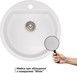 Кухонная мойка QTAP CS D510 White (QTD510WHI650) - QTD510WHI650 - 2