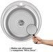 Мойка для кухни врезная Brinex 510-D Micro Decor 0,8 мм BRIN510MDEC08 - BRIN510MDEC08 - 3
