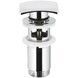 Донний клапан KFA ARMATURA для умивальника 1 1/4" Cliсk-Claсk квадрат з переливом - 660-454-00 - 1