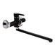 Смеситель для ванны Qtap Grand BCR 005 с длинным изливом Chrome/Black QTGRABCR005 - QTGRABCR005 - 2
