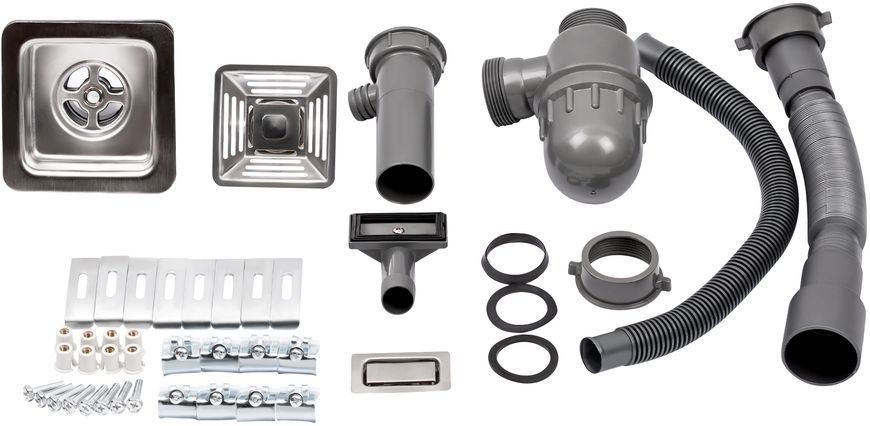 Кухонна мийка інтегрована QTAP DK7850L Satin 3,0/1,2 мм + сушарка + диспенсер - QTDK7850LSET3012
