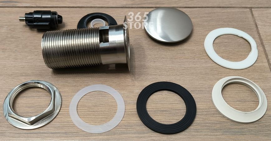 Донный клапан McALPINE CW60-SN Cliсk-Claсk никель для раковины 1 1/4" с переливом - CW60-SN