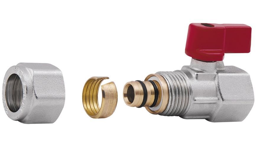 Кран кульовий обтискний SD Forte 16х1/2" ВР латунь SF264W15