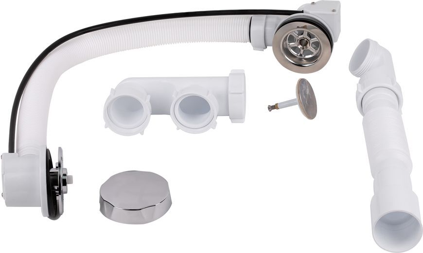 Сифон для ванни LIDZ LW2571 (WHI) (60 03 V002 01) з ревізією - LW03
