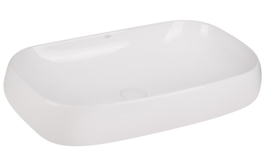 Раковина-чаша накладная Qtap Jay 725х430х145 с донным клапаном White QT07112166W - QT07112166W