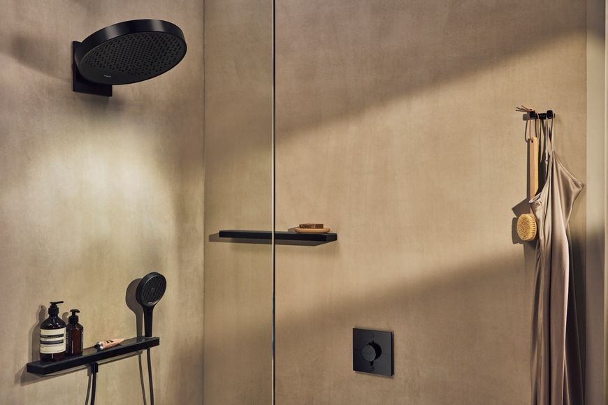 Ручний душ HANSGROHE Rainfinity 130 3jet EcoSmart Matt Black 26865670 чорний матовий - 26865670