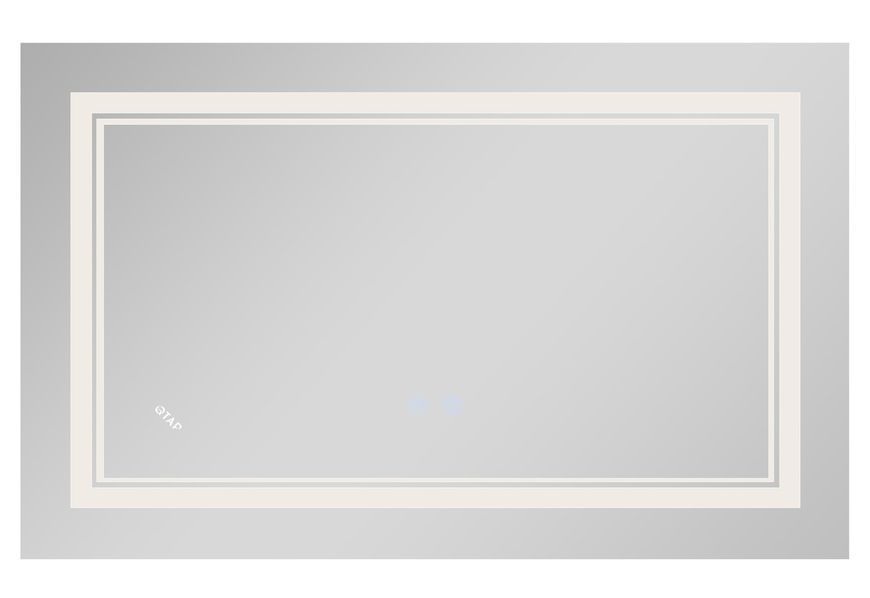 Дзеркало Qtap Cardinal 700х1000 прямокутне з LED-підсвічуванням Touch, з антизапотіванням, з димером, рег. темп. кольору (3000-6500K) QT0478C10070