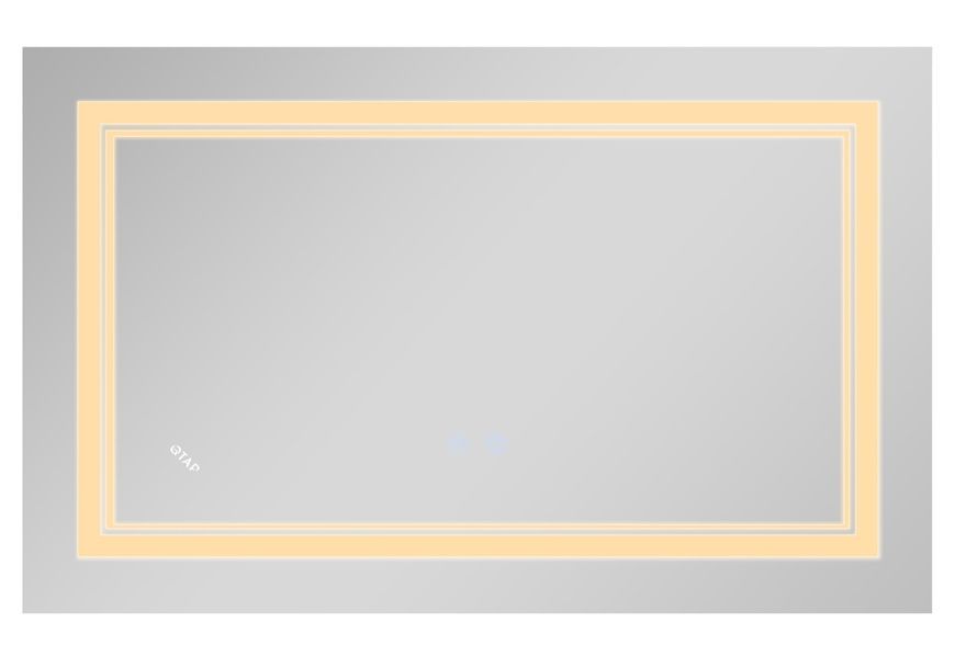 Дзеркало Qtap Cardinal 700х1000 прямокутне з LED-підсвічуванням Touch, з антизапотіванням, з димером, рег. темп. кольору (3000-6500K) QT0478C10070