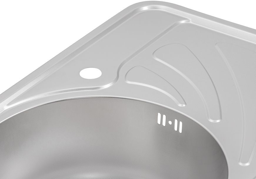 Кухонная мойка QTAP 6744L Micro Decor 0,8 мм (180) чаша слева - QT6744LMICDEC08