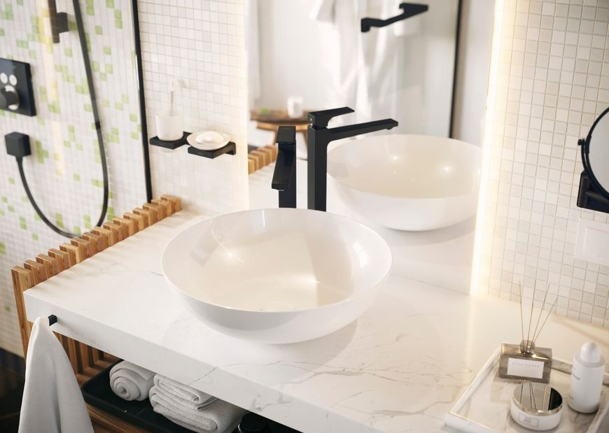 Мыльница HANSGROHE AddStoris Matt Black 41746670 черная матовая