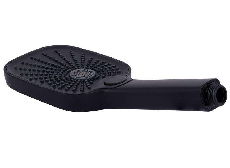 Смеситель для ванны Qtap Gemini с душевым гарнитуром Black Matt QTGEM259BLM45682 - QTGEM259BLM45682