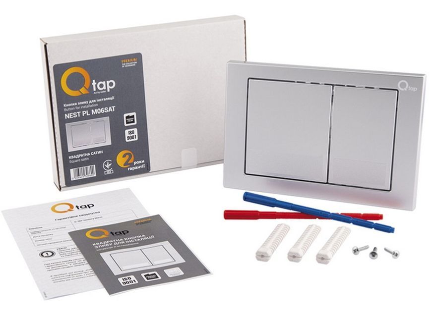 Панель смыва для унитаза QTAP Nest QT0111M06029SAT - QT0111M06029SAT
