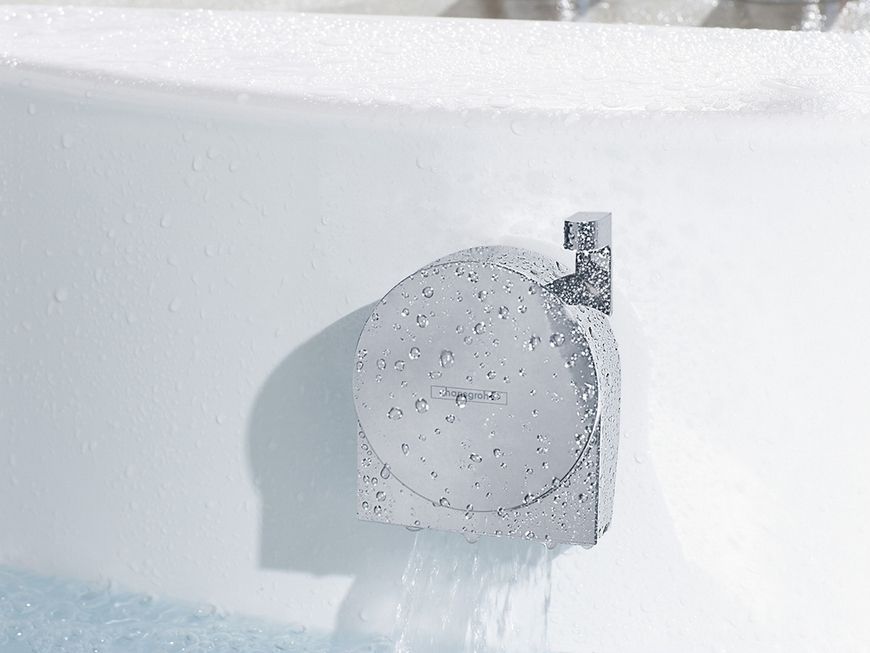 Сифон для ванны HANSGROHE Exafill S 58113000 с механизмом подачи воды и накладками - 58113000