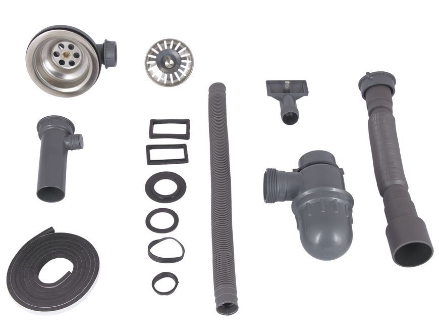 Мойка для кухни врезная Brinex 510-D Micro Decor 0,8 мм BRIN510MDEC08 - BRIN510MDEC08