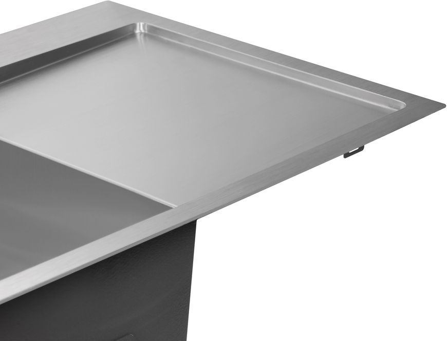 Кухонна мийка інтегрована QTAP DK7850L Satin 3,0/1,2 мм + сушарка + диспенсер - QTDK7850LSET3012