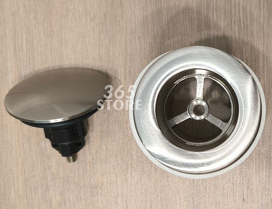 Донный клапан McALPINE CW60-SN Cliсk-Claсk никель для раковины 1 1/4" с переливом - CW60-SN
