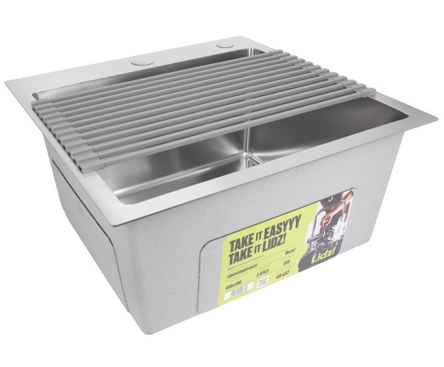 Сушарка для посуду на кухонну мийку Lidz Acsis LA03 Gray 430х216х8 мм LDACSLA03GRA49761