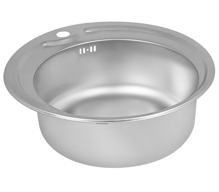 Мойка для кухни врезная Brinex 510-D Micro Decor 0,8 мм BRIN510MDEC08 - BRIN510MDEC08