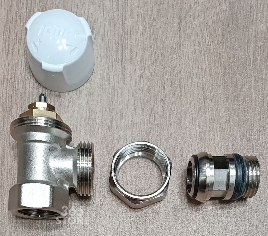 Кран (вентиль) радиаторный Icma угловой терморегулирующий (30х1,5) 1/2" №778 - 82778AD06