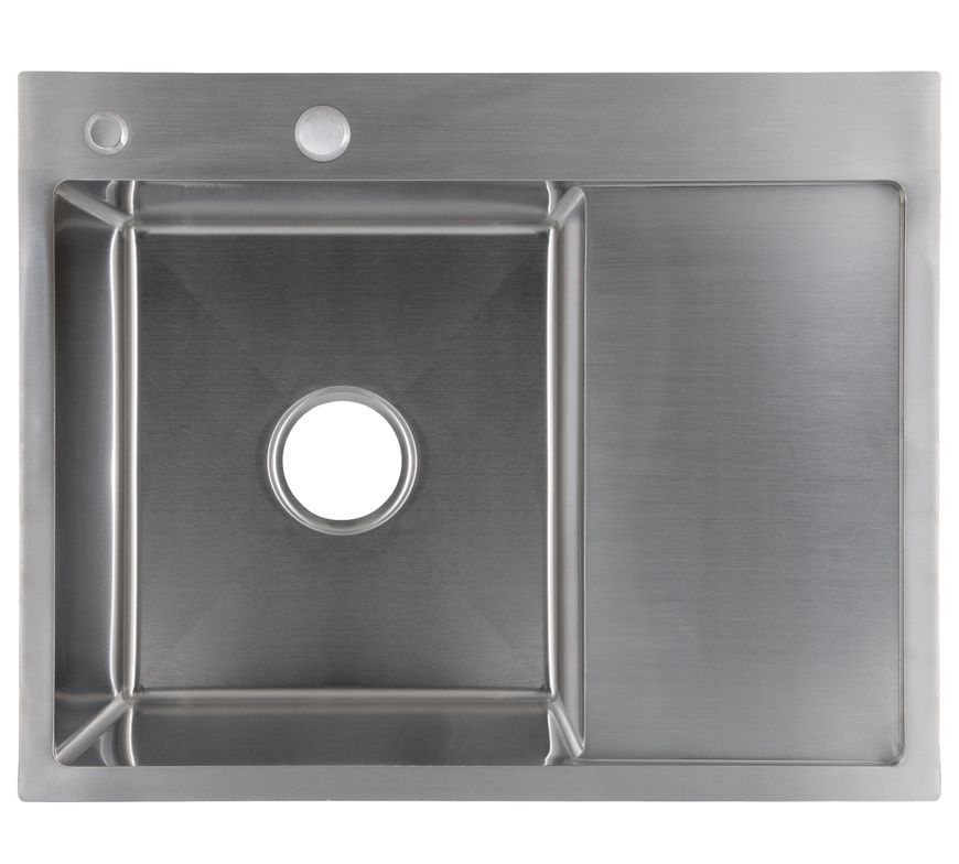 Кухонная мойка Lidz Handmade H6350R Brushed Steel 3,0/1,0 LDH6350BRUR45587 - LDH6350BRUR45587