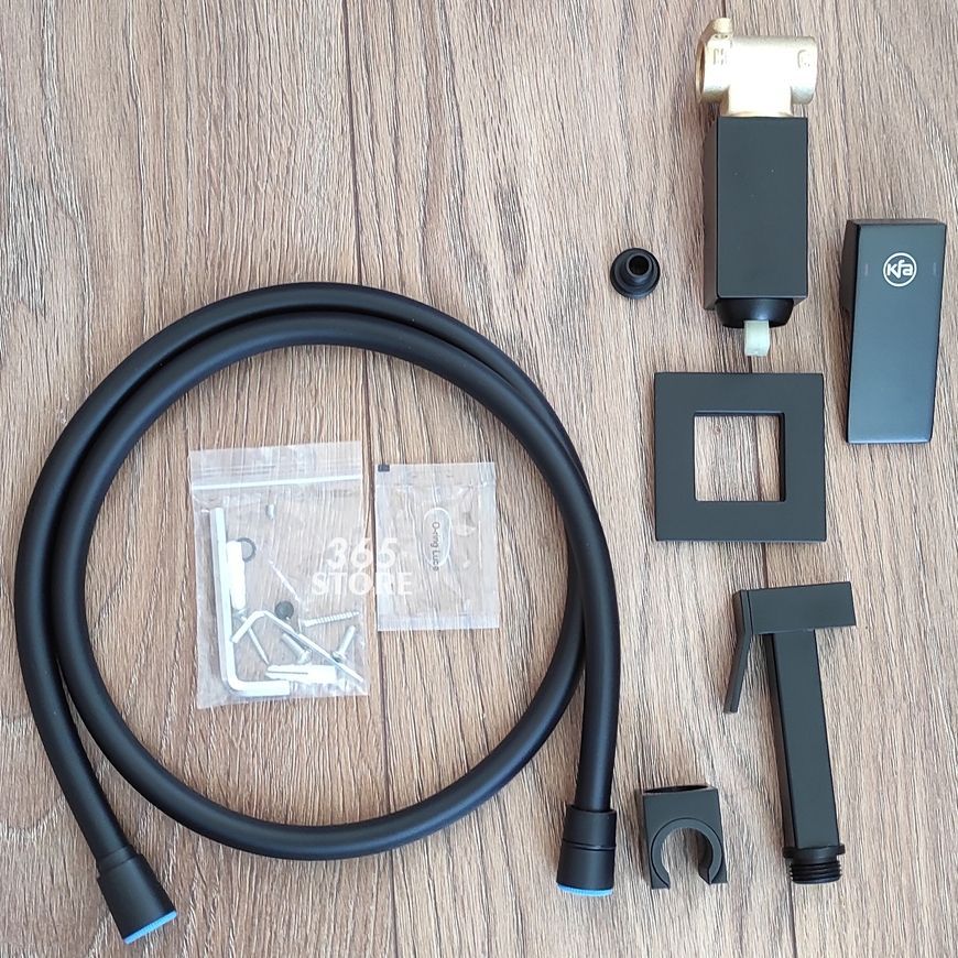 Смеситель для биде (гигиенический душ) KFA ARMATURA LOGON BLACK 5139-512-81 скрытый монтаж - 5139-512-81