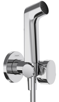 Гігієнічний душ HANSGROHE 1jet S EcoSmart+ з змішувачем води, тримачем і душовим шлангом 125 см Chrome 29232000 хром - 29232000
