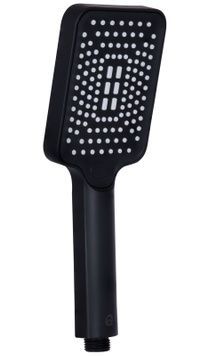Лійка для ручного душу Qtap Rucni прямокутна 245х95 мм Black Matt QTRUC125BLM45780 - QTRUC125BLM45780