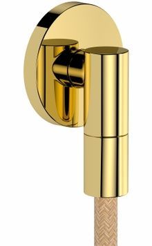 Шланговое подсоединение HANSGROHE FixFit Fine S с обратным клапаном Polished Gold Optic 28882990 золото - 28882990