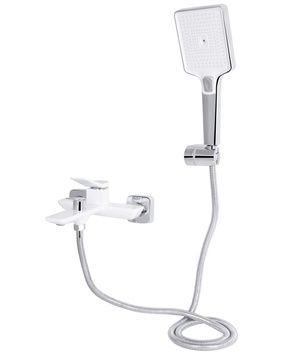 Змішувач для ванни Qtap Presto з душовим гарнітуром Chrome/White QTPRE259CRW45579 - QTPRE259CRW45579