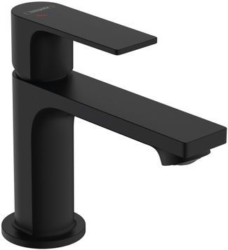 Змішувач для раковини HANSGROHE Rebris E 80 CoolStart EcoSmart+ чорний матовий 72587670 з донним клапаном - 72587670