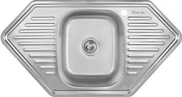 Кухонна мийка IMPERIAL 9550-D Decor 0,8 мм (IMP9550DDEC) - IMP9550DDEC