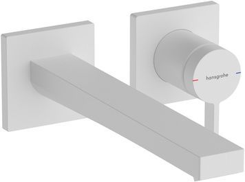 Змішувач для раковини прихованого монтажу HANSGROHE Tecturis E 22,5 см EcoSmart+ Matt White 73051700 білий з д/к - 73051700
