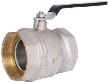 Кран шаровой прямой латунный Thermo Alliance Base 4" ВР для воды (рычаг) SD600W100 - SD600W100