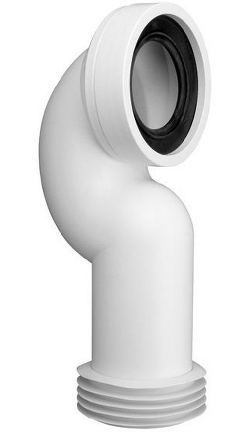 Канализационное подключение (колено) McALPINE 285 мм 90&deg; 97-107/110 мм HC42