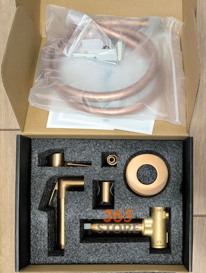 Гигиенический душ со смесителем Volle Sistema H35 скрытый монтаж cepillado bronce 1590.160321 бронза - 1590.160321