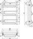 Полотенцесушитель водяной LIDZ Zigzag (CRM) D32/20х1/2" 500x800 P3 - LZZD32201250803WAT - 6