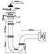 Сифон для умивальника McALPINE 1 1/4&Prime; x 32 мм трубний хром латунь 215+255CB - 215+255CB - 2