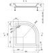 Душовий піддон LIDZ Kupala ST90x90x26 LKUST909026