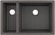Кухонная мойка HANSGROHE S510-U635 под столешницу 710х450 две чаши 180/450 Stonegrey серый камень 43433290 - 43433290 - 1