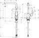 Смеситель для кухонной мойки HANSGROHE Focus M41 280 1jet Chrome 31817000 хром - 31817000 - 2