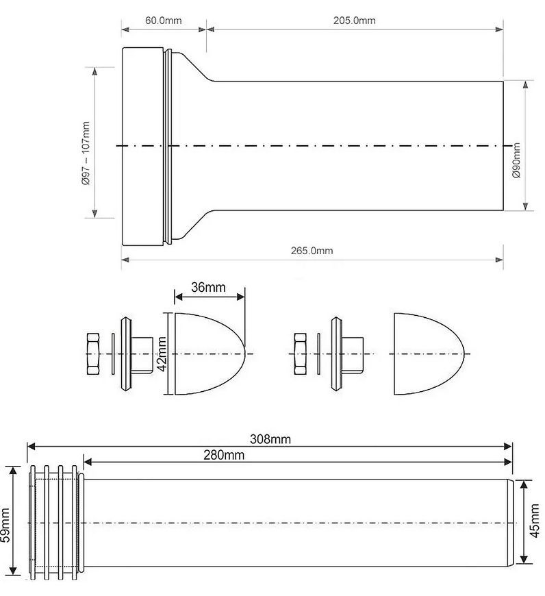 Набір монтажний для інсталяцій McALPINE FPKIT-2 - FPKIT-2
