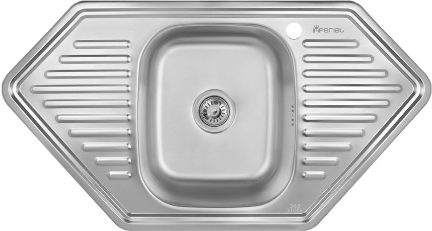 Кухонна мийка IMPERIAL 9550-D Decor 0,8 мм (IMP9550DDEC) - IMP9550DDEC