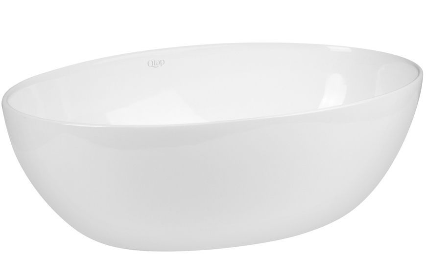 Раковина-чаша QTAP Leo 450х305х160 White с донным клапаном QT1111A052W - QT1111A052W