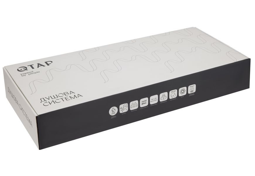 Душова система універсальна Qtap Stenava New на 3 споживача з виливом Chrome QTSTE111CRM45538 - QTSTE111CRM45538