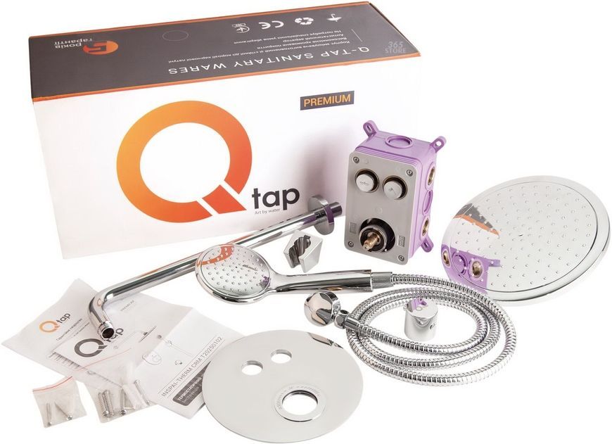 Душевая система скрытого монтажа Q-TAP Inspai-Therm CRM T20250102 - QTINSTHERMT20250102