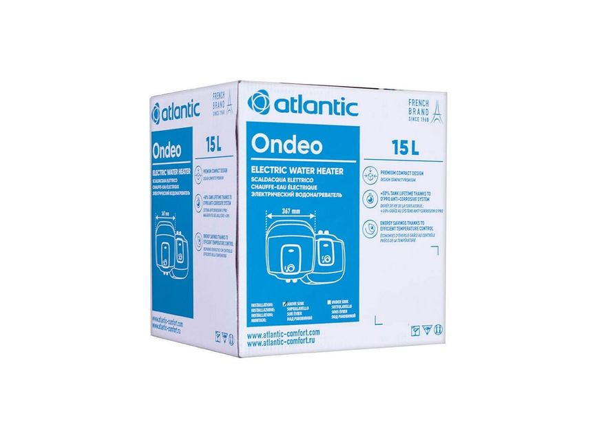 Электрический водонагреватель ATLANTIC ONDEO+ SWH 15A M-3 - 821429