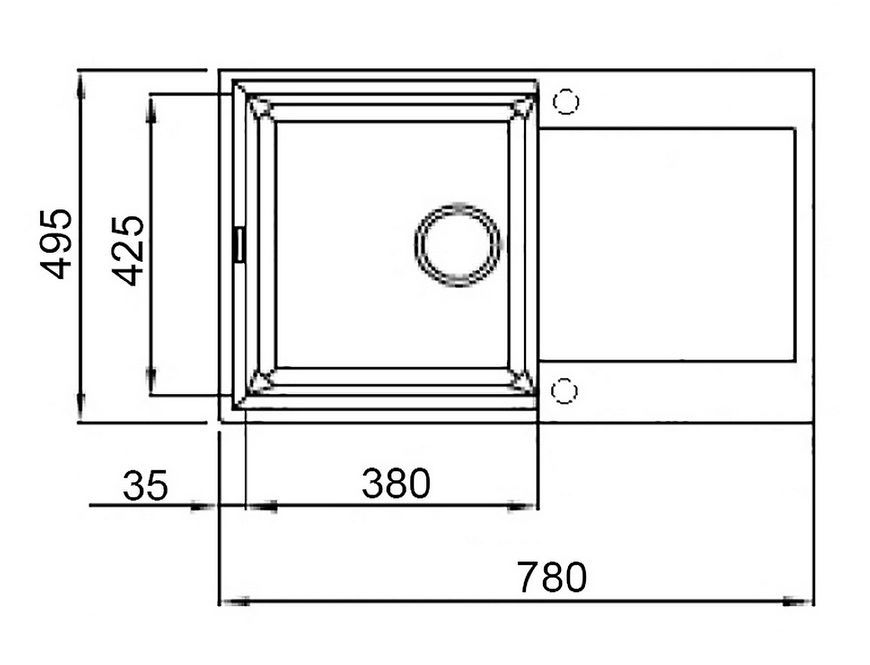 Кухонна мийка LIDZ 790x495/230 COL-06 (LIDZCOL06790495230) - LIDZCOL06790495230