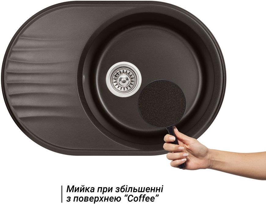 Кухонная мойка QTAP CS 7451 Coffee (QT7451COF551) - QT7451COF551