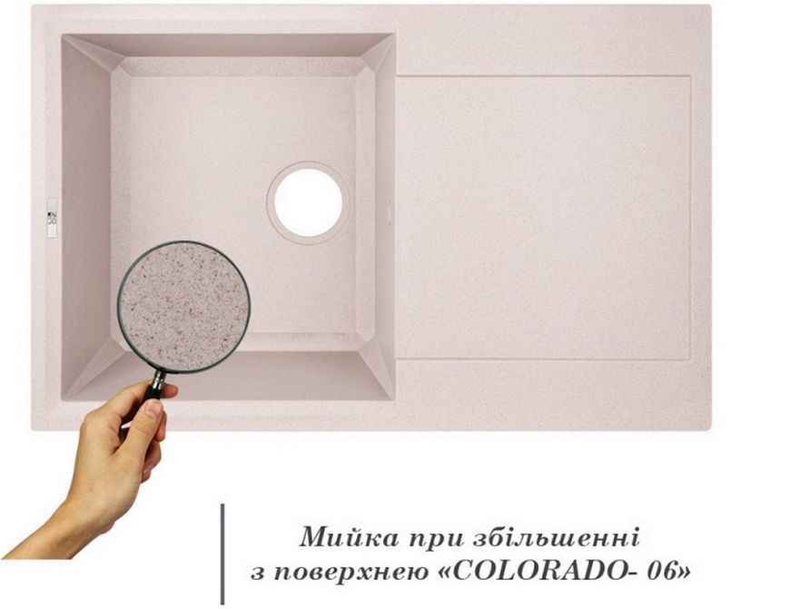Кухонна мийка LIDZ 790x495/230 COL-06 (LIDZCOL06790495230) - LIDZCOL06790495230