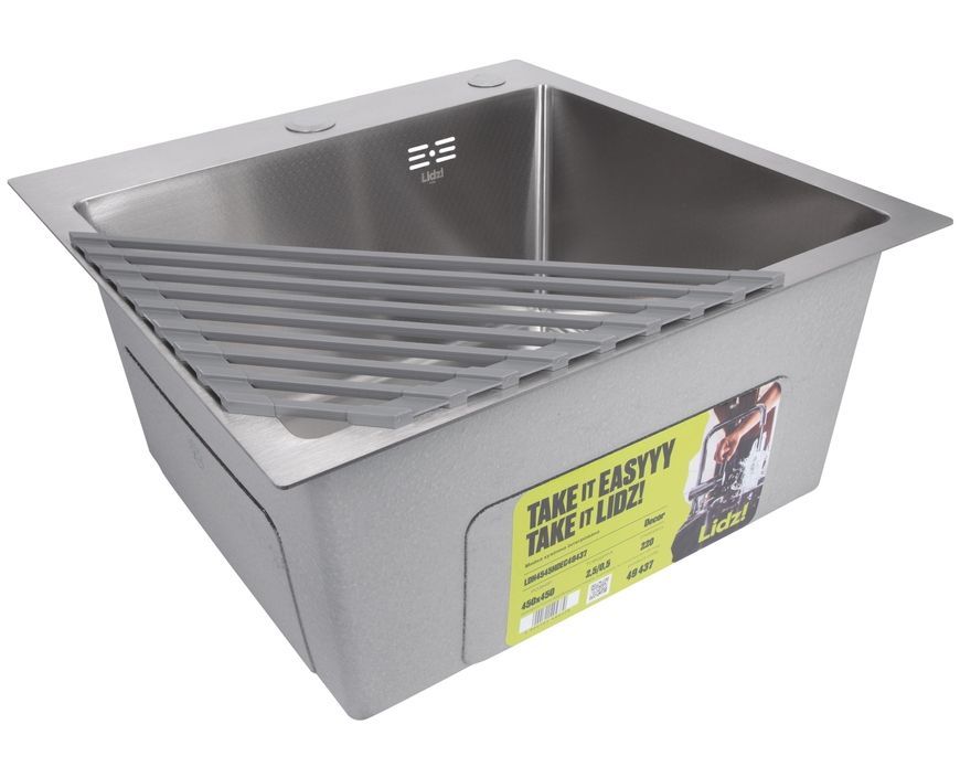 Сушарка для посуду на кухонну мийку кутова Lidz Acsis LA17 Gray 430х168х5 мм LDACSLA17GRA49770
